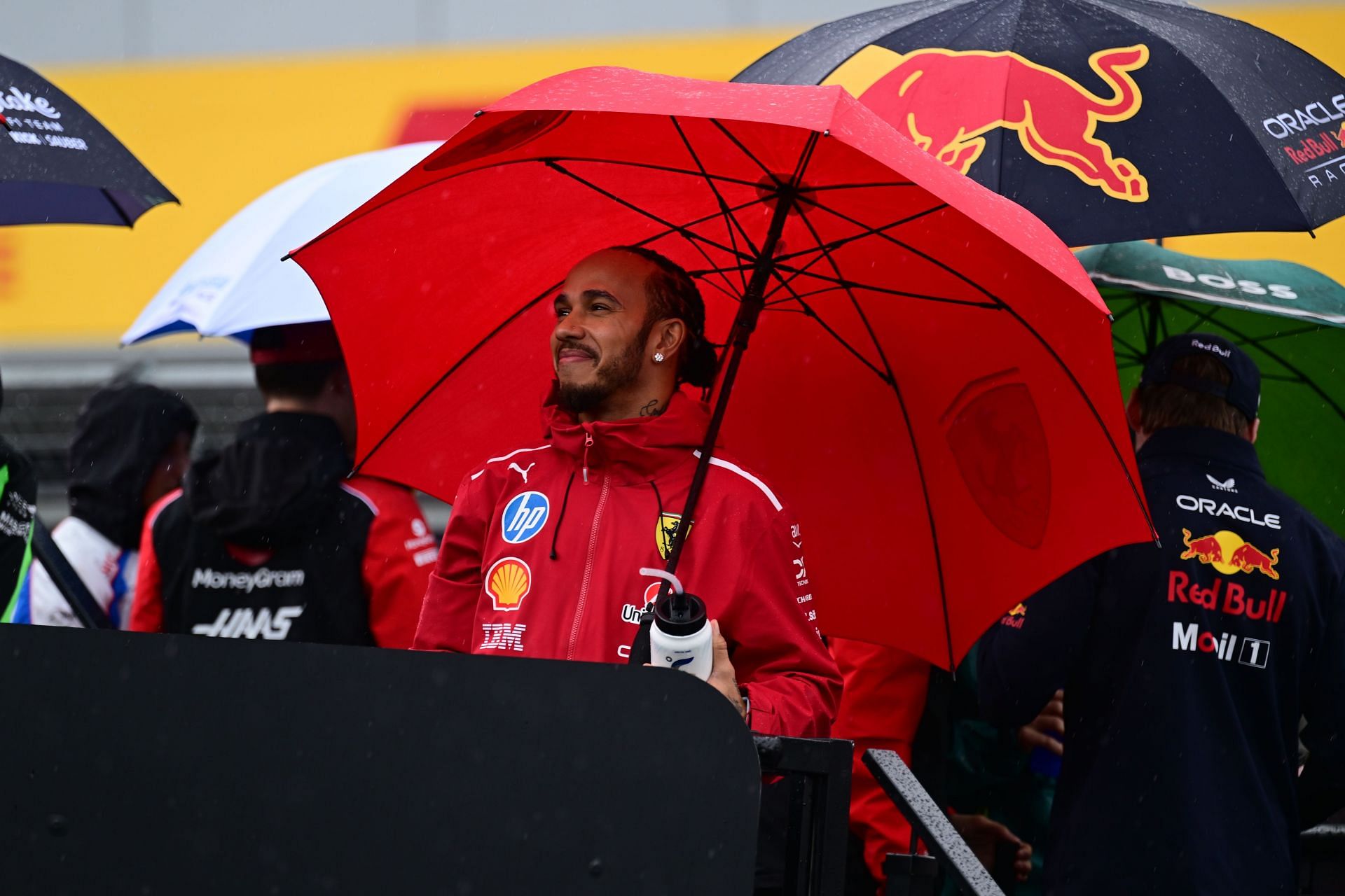 Lewis Hamilton during the British Grand Prix - Source: Getty